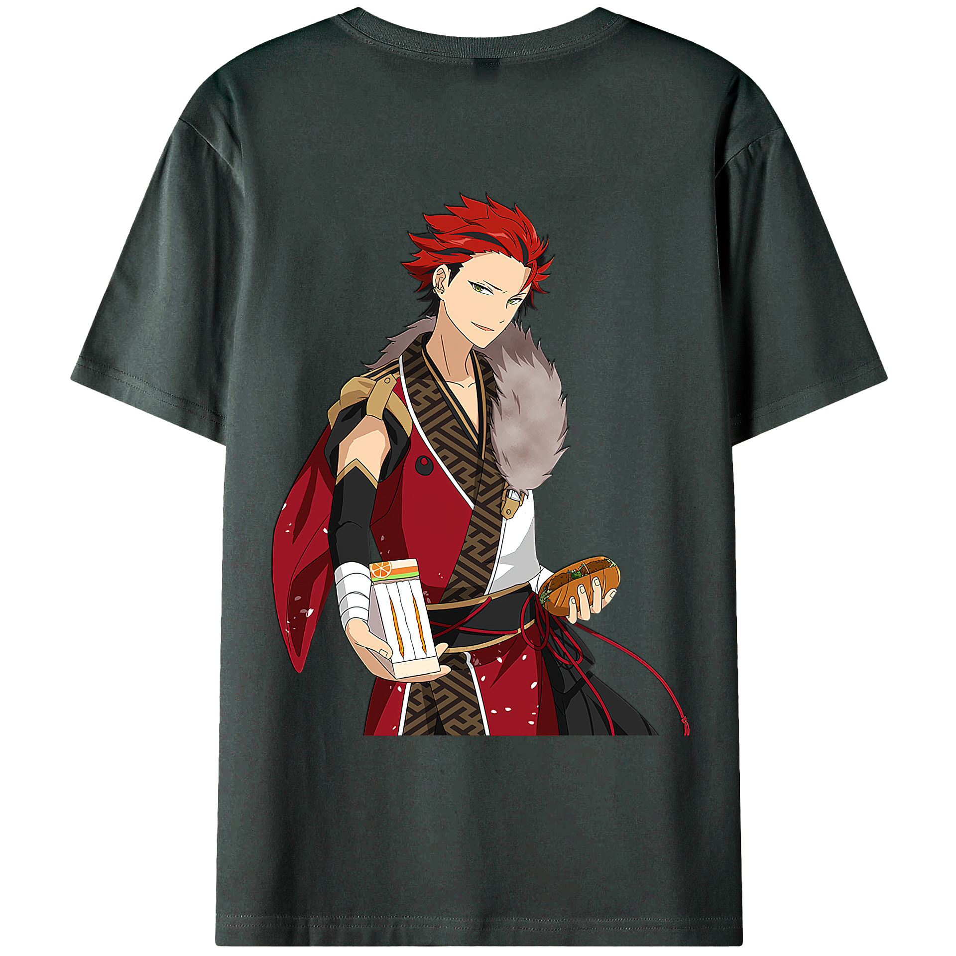 （画像用） あんさんぶるスターズ! Ensemble Stars 綿100％ メンズ半袖Tシャツ（バックプリント） 通気性